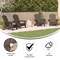Flash Furniture Brown Adirondack Patio Chairs with Cupholder, 4PK 4-LE-HMP-1044-10-BR-GG - alternate 4